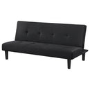 Coaster Furniture Stanford 360238 Multipurpose Upholstered Tufted Convertible Sofa Bed - Black IMAGE 6