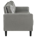 Coaster Furniture Ruth 508365 Upholstered Track Arm Faux Leather Sofa - Grey IMAGE 8