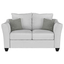 Coaster Furniture Salizar 508582 Upholstered Track Arm Fabric Loveseat - Grey Mist IMAGE 2