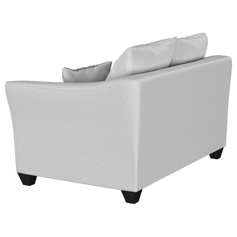 Coaster Furniture Salizar 508582 Upholstered Track Arm Fabric Loveseat - Grey Mist IMAGE 5