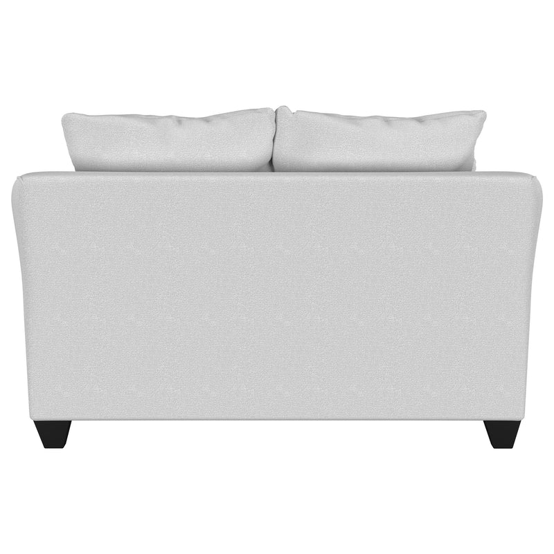 Coaster Furniture Salizar 508582 Upholstered Track Arm Fabric Loveseat - Grey Mist IMAGE 6