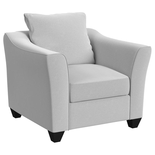Coaster Furniture Salizar 508583 Upholstered Track Arm Fabric Accent Chair - Grey Mist IMAGE 1