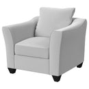 Coaster Furniture Salizar 508583 Upholstered Track Arm Fabric Accent Chair - Grey Mist IMAGE 3