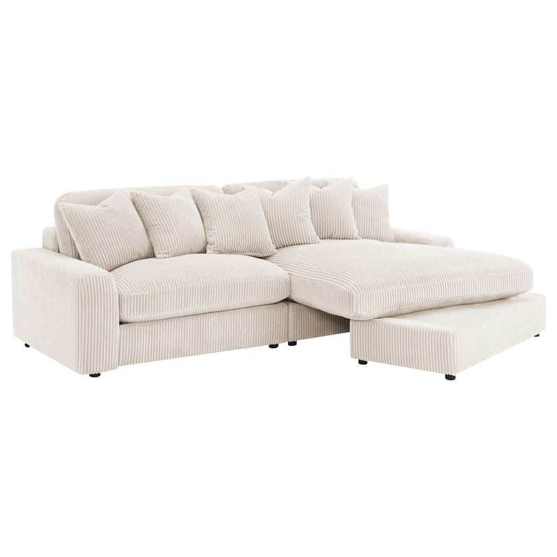 Coaster Furniture Blaine 509899 Upholstered Reversible Sectional Sofa - Sand IMAGE 2