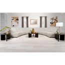 Coaster Furniture Charlotte 551300 8 pc Upholstered Curved Modular Sectional Sofa - Ivory IMAGE 2