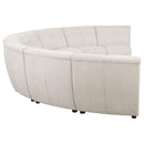 Coaster Furniture Charlotte 551300 8 pc Upholstered Curved Modular Sectional Sofa - Ivory IMAGE 7