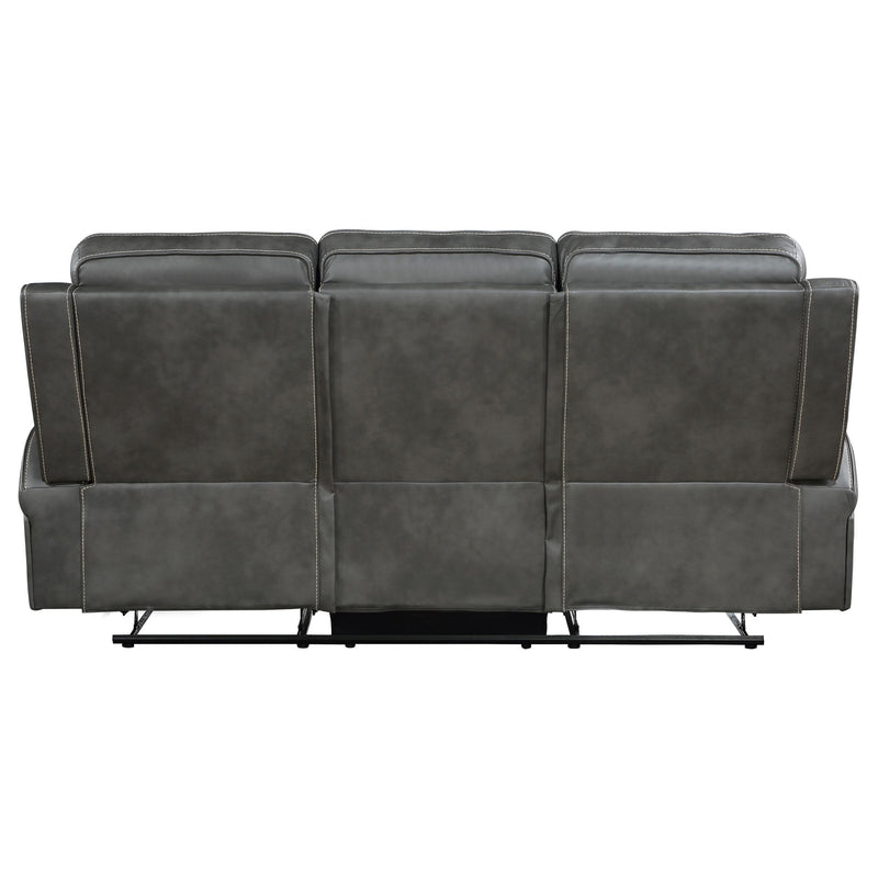 Coaster Furniture Raelynn 603191 Upholstered Motion Reclining Sofa - Grey IMAGE 6