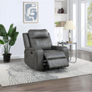 Coaster Furniture Raelynn 603193 Upholstered Recliner Chair - Grey IMAGE 3