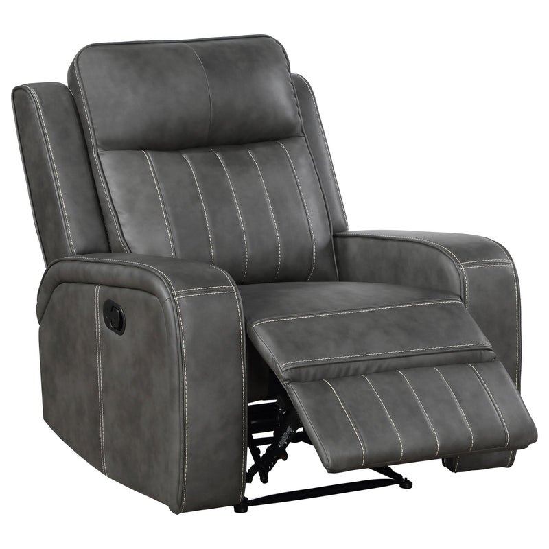 Coaster Furniture Raelynn 603193 Upholstered Recliner Chair - Grey IMAGE 4