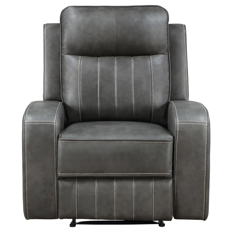 Coaster Furniture Raelynn 603193 Upholstered Recliner Chair - Grey IMAGE 5