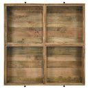 Coaster Furniture Stephie 704698 4-Drawer Square Clear Glass Top Coffee Table - Honey Brown IMAGE 7