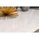 Coaster Furniture Tobin 707698 Square Marble Top Coffee Table - White/Black IMAGE 6