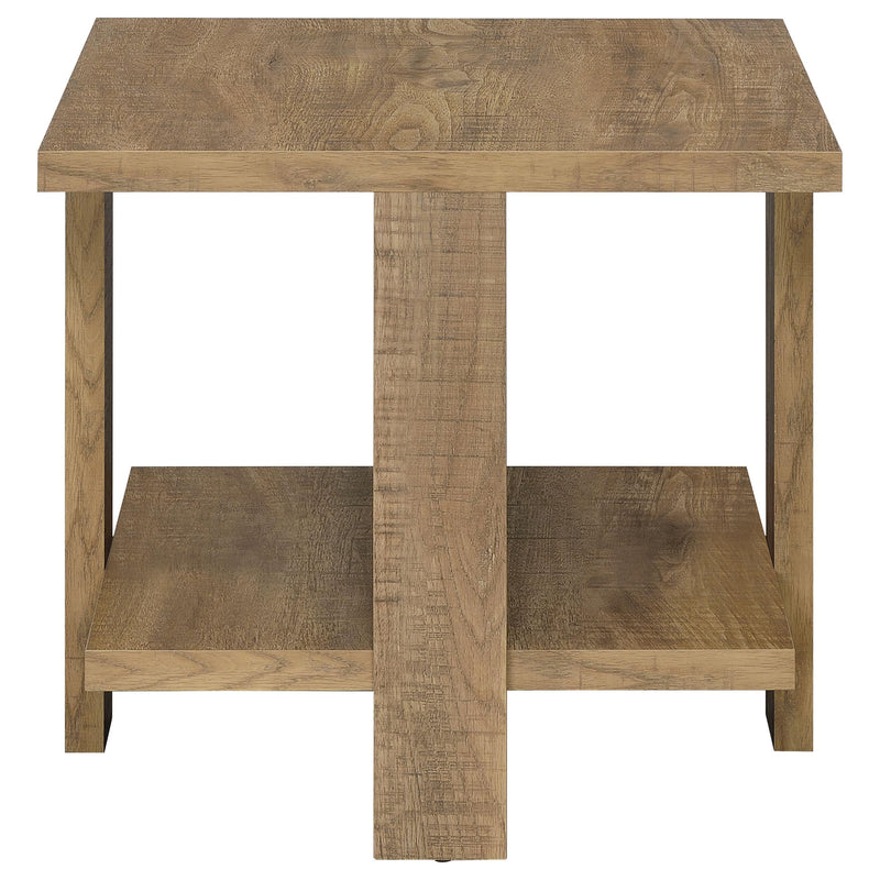 Coaster Furniture Dawn 707717 Square Engineered Wood End Table with Shelf - Mango IMAGE 4