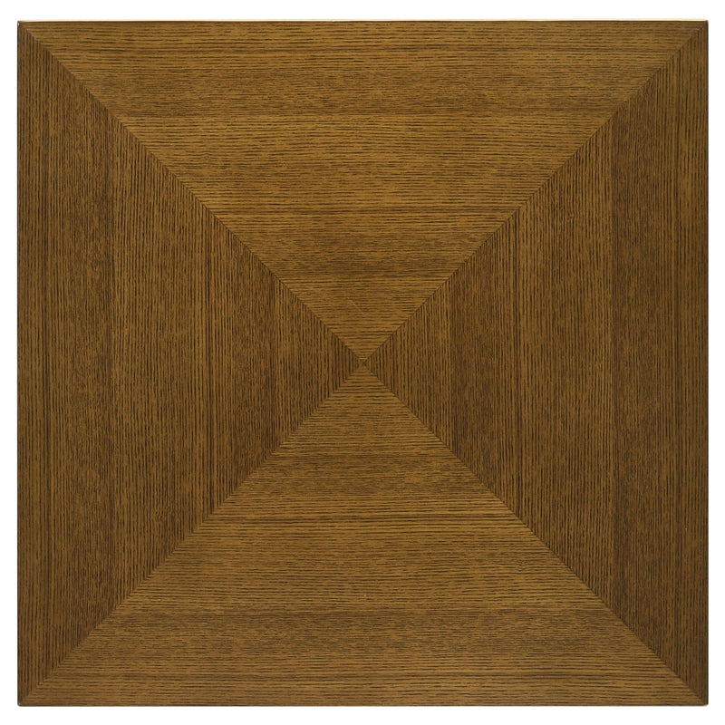 Coaster Furniture Westerly 707797 Square Wood End Table with Diamond Parquet - Walnut IMAGE 4