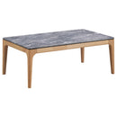 Coaster Furniture Polaris 707858 Rectangular Coffee Table with Marble-Like Top - Teramo/Light Oak IMAGE 1