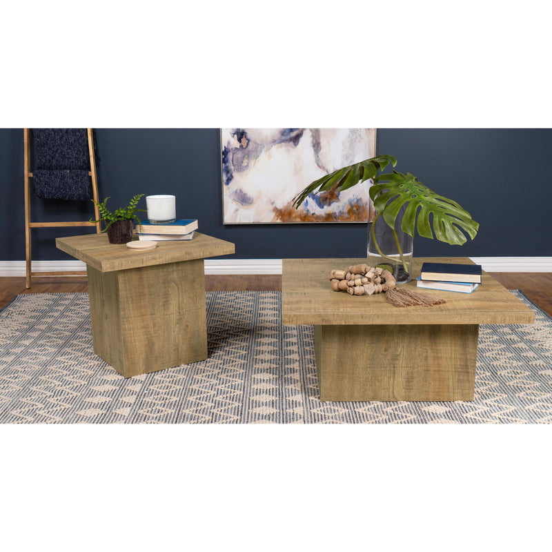 Coaster Furniture Devar 708067 Square Engineered Wood End Table - Mango IMAGE 5