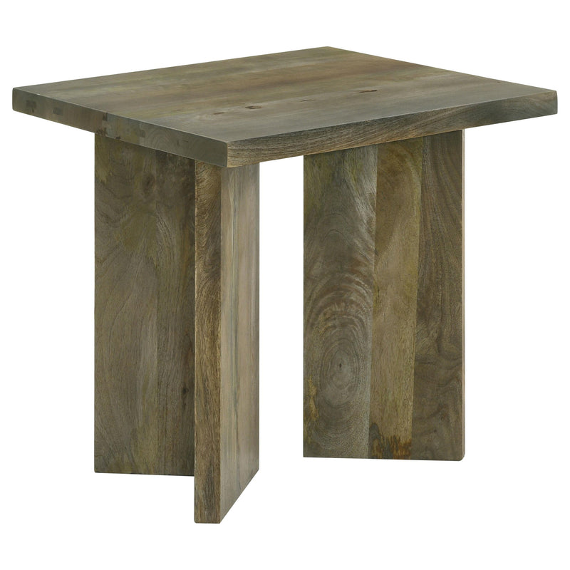 Coaster Furniture Andando 708497 Rectangular Solid Wood End Table - Mango Brown IMAGE 1