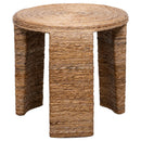 Coaster Furniture Artina 708507 Woven Rattan Round End Table - Natural Brown IMAGE 3