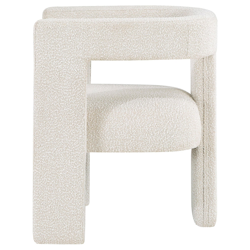 Coaster Furniture Petra 902881 Boucle Upholstered Accent Side Chair - White IMAGE 5