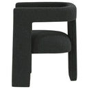 Coaster Furniture Petra 902882 Boucle Upholstered Accent Side Chair - Black IMAGE 4