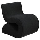 Coaster Furniture Ronea 903155 Boucle Upholstered Armless Curved Accent Chair - Charcoal IMAGE 1