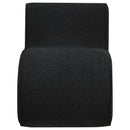 Coaster Furniture Ronea 903155 Boucle Upholstered Armless Curved Accent Chair - Charcoal IMAGE 3