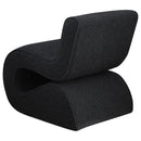 Coaster Furniture Ronea 903155 Boucle Upholstered Armless Curved Accent Chair - Charcoal IMAGE 6