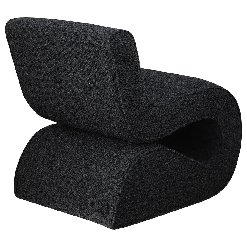 Coaster Furniture Ronea 903155 Boucle Upholstered Armless Curved Accent Chair - Charcoal IMAGE 7