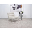 Coaster Furniture Serreta 903161 Boucle Upholstered Armless Accent Chair with Clear Acrylic Frame - Ivory IMAGE 2