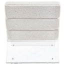 Coaster Furniture Serreta 903161 Boucle Upholstered Armless Accent Chair with Clear Acrylic Frame - Ivory IMAGE 7