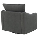 Coaster Furniture Madia 903393 Boucle Upholstered Swivel Glider Chair - Charcoal Grey IMAGE 7
