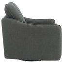 Coaster Furniture Madia 903393 Boucle Upholstered Swivel Glider Chair - Charcoal Grey IMAGE 8