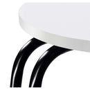 Coaster Furniture Hilly 930071 3-Tier Round Side Table - White/Black IMAGE 10