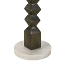 Coaster Furniture Colette 930190 Round Marble Top Side Table - White/Dark Grey IMAGE 5