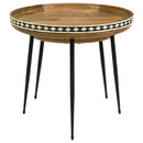 Coaster Furniture Ollie 930193 2-Piece Round Nesting Table - Natural/Black IMAGE 5