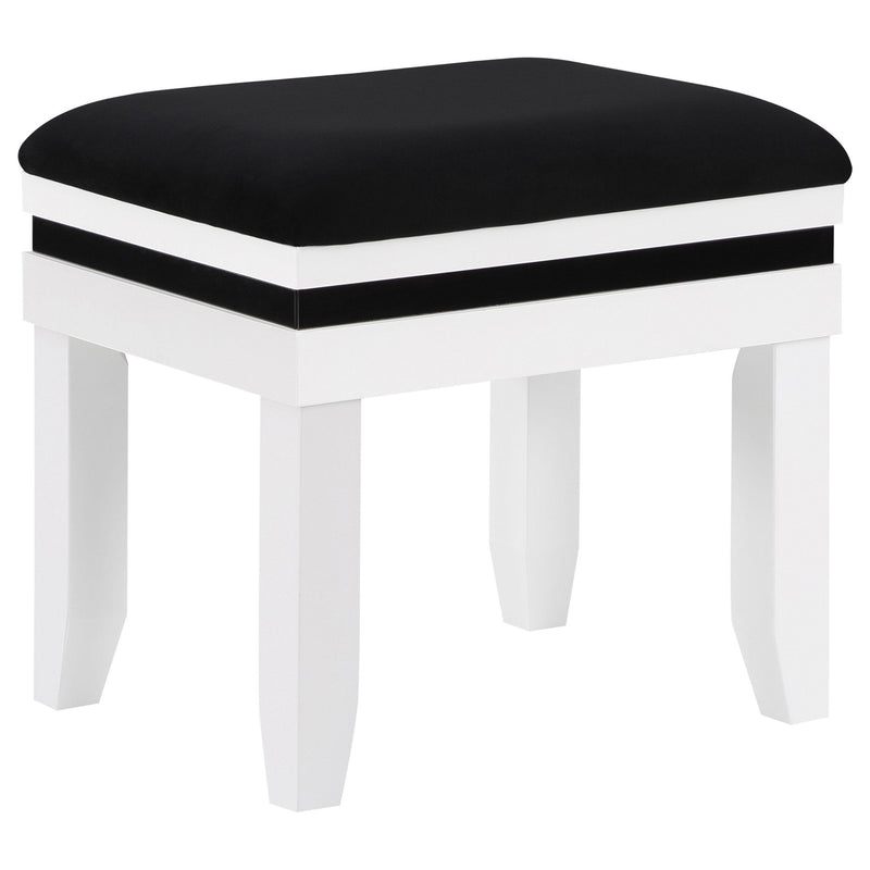 Coaster Furniture Talei 930244 6-Drawer Vanity Set with Hollywood Lighting - Black/White IMAGE 9