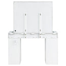 Coaster Furniture Regina 930245 3-Piece Makeup Vanity Table Set Hollywood Lighting - White/Mirror IMAGE 8