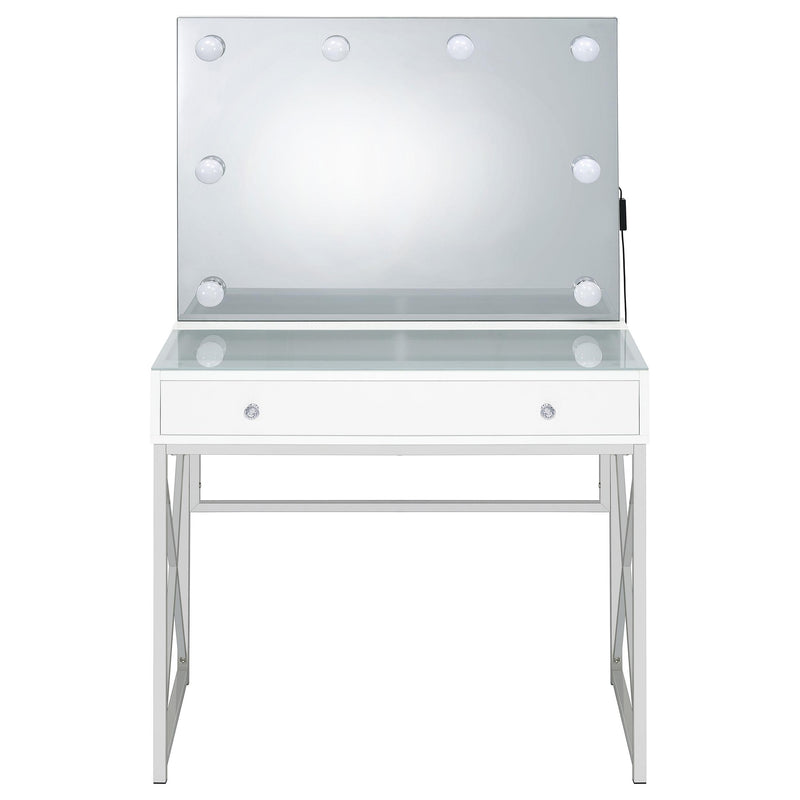 Coaster Furniture Eliza 936164 2-piece Vanity Set with Hollywood Lighting - White/Chrome IMAGE 10