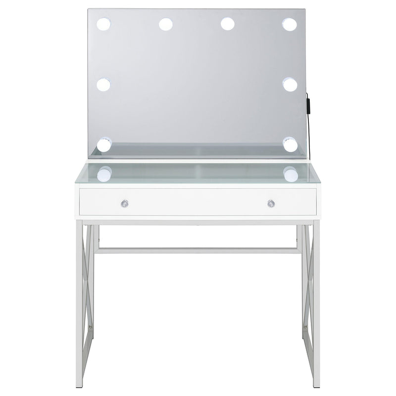 Coaster Furniture Eliza 936164 2-piece Vanity Set with Hollywood Lighting - White/Chrome IMAGE 11