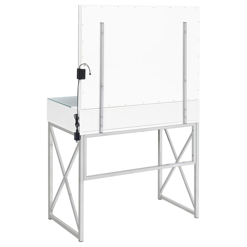 Coaster Furniture Eliza 936164 2-piece Vanity Set with Hollywood Lighting - White/Chrome IMAGE 13