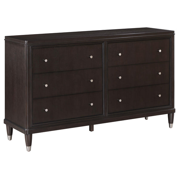Coaster Furniture Emberlyn 223063 6-Drawer Bedroom Dresser - Brown IMAGE 1