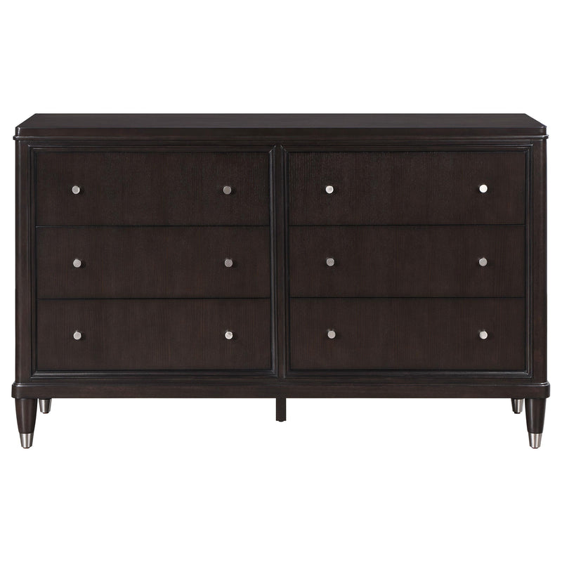 Coaster Furniture Emberlyn 223063 6-Drawer Bedroom Dresser - Brown IMAGE 2