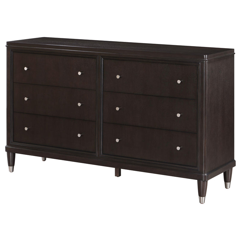 Coaster Furniture Emberlyn 223063 6-Drawer Bedroom Dresser - Brown IMAGE 3