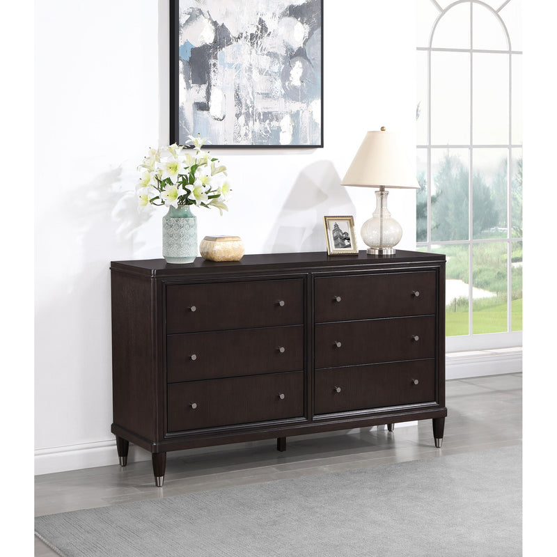 Coaster Furniture Emberlyn 223063 6-Drawer Bedroom Dresser - Brown IMAGE 9