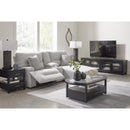 Signature Design by Ashley Acklen Place 93605S4 3 pc Power Reclining Sectional Sofa with Chaise IMAGE 6