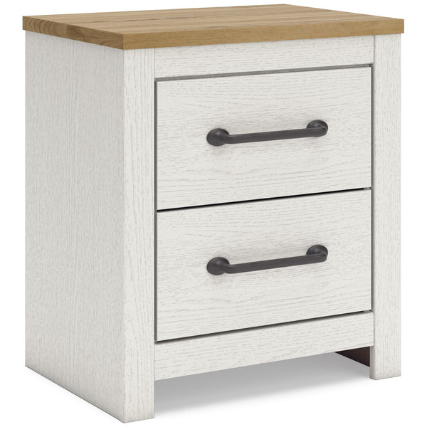  Benchcraft Linnocreek B3340-92 Two Drawer Night Stand IMAGE 1