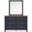 Signature Design by Ashley Landocken B414B1 Dresser and Mirror IMAGE 3