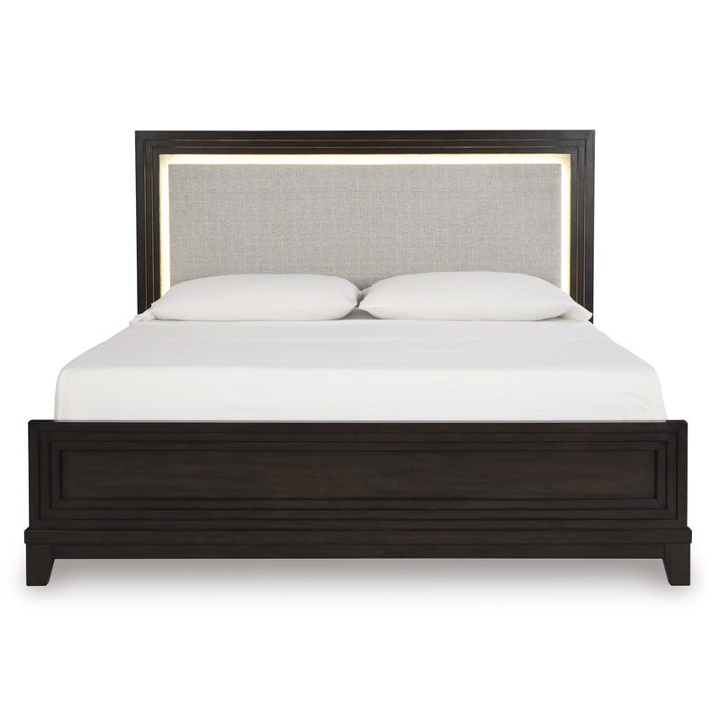 Signature Design by Ashley Neymorton B618B4 King Upholstered Panel Bed IMAGE 3