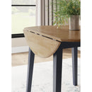 Signature Design by Ashley Gesthaven D399-15 Round Dining Room Drop Leaf Table IMAGE 6