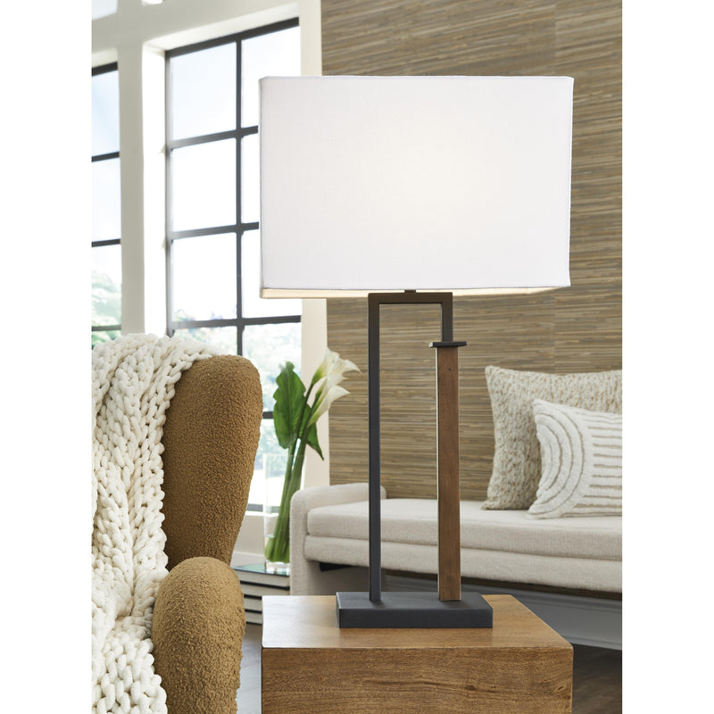 Signature Design by Ashley Voslen L204554 Metal Table Lamp IMAGE 2